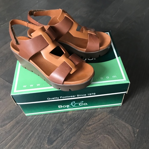 Bos & Co, Size 6 (36), Platform Wedge Sandal - Picture 14 of 16